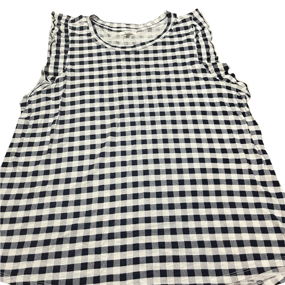 Maurices Womens Black & White White Checked Shirt